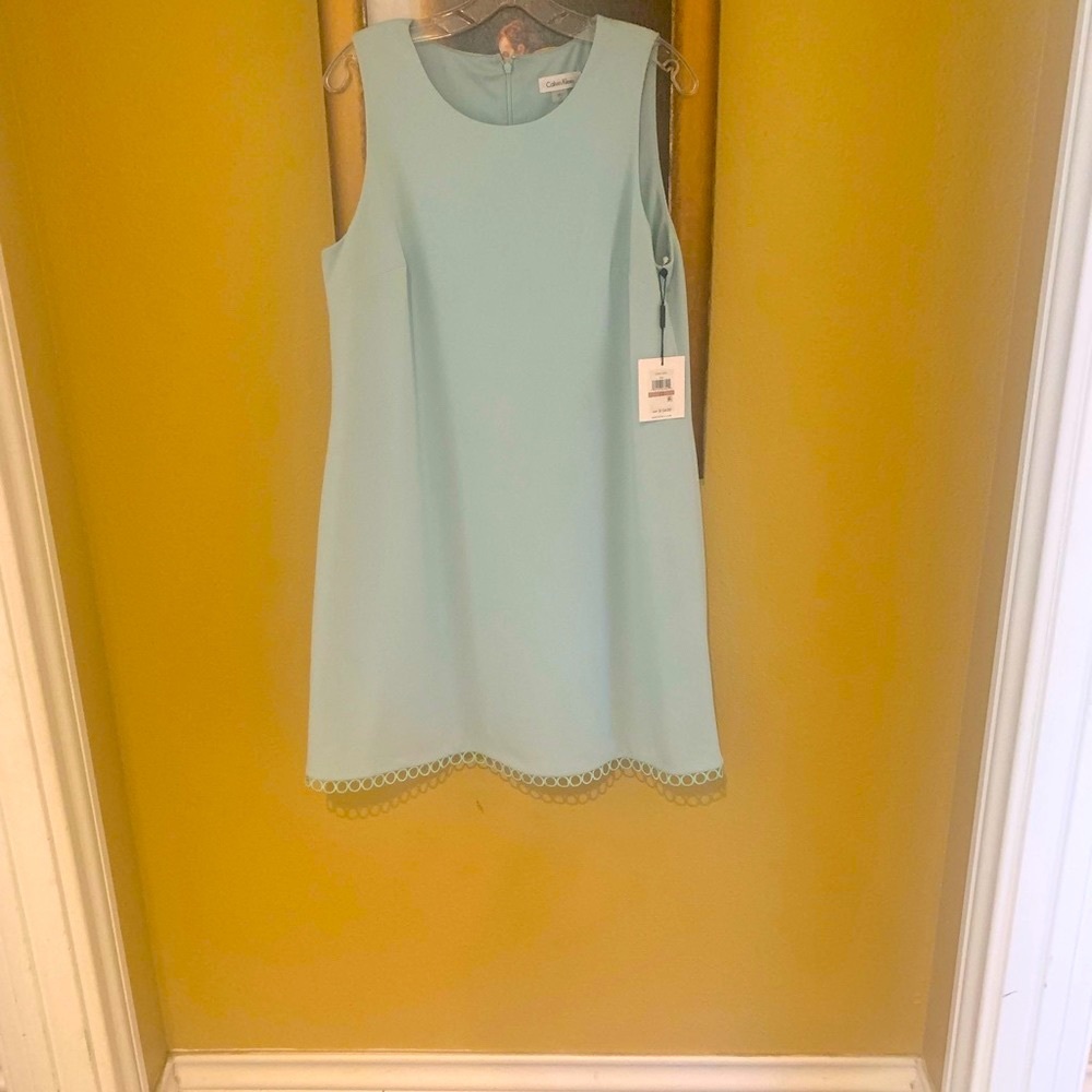 Calvin Klein sleeveless lace hem dress size 12